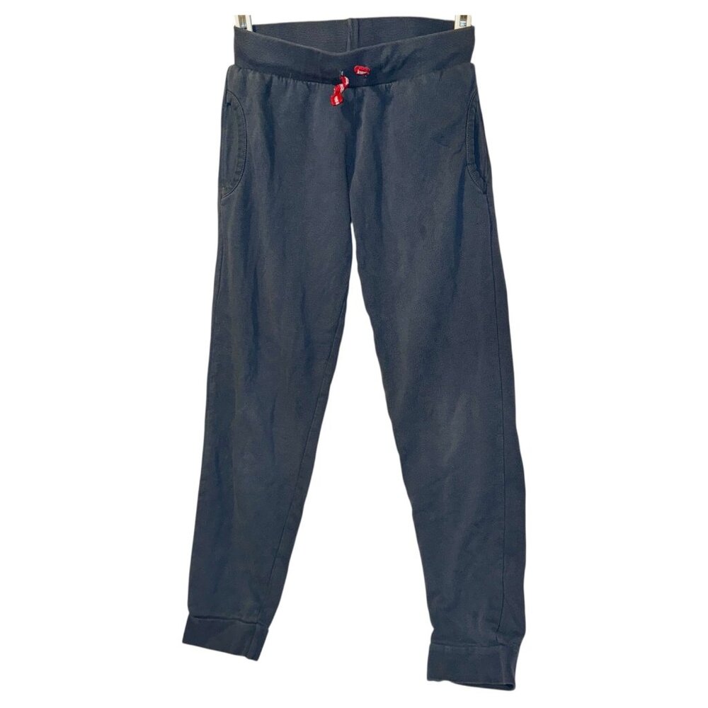 Hanna Andersson Spmk Skinny Sweatpants/Joggers, Blue Cotton Terry, 140cm / 10